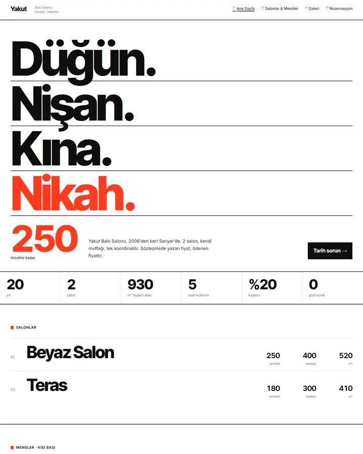 Tema 15 – Tipografik Minimal tasarım önizlemesi