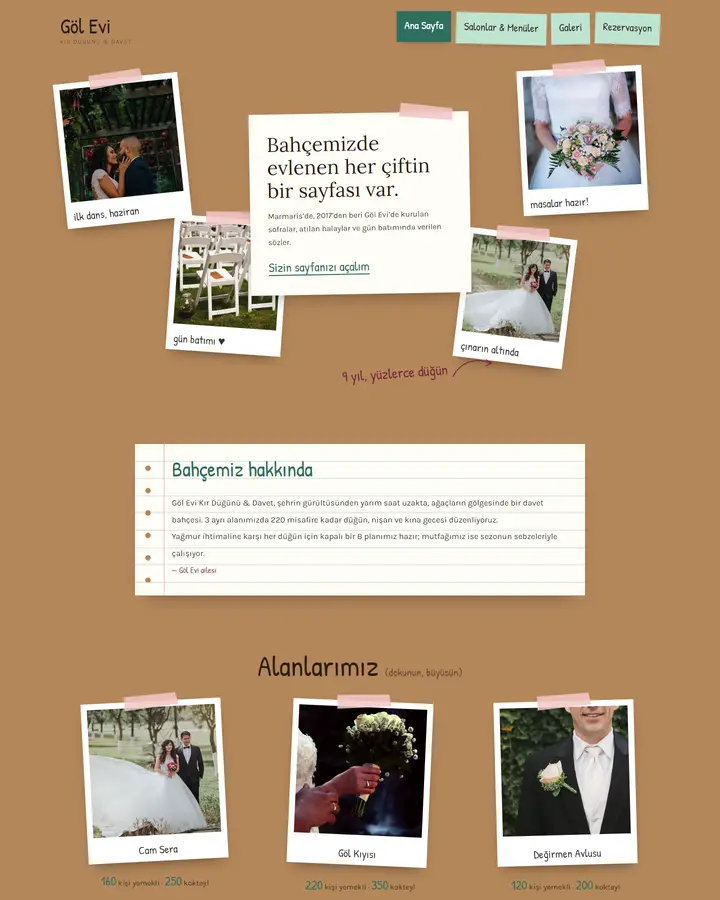 Tema 16 – Anı Albümü tasarım önizlemesi