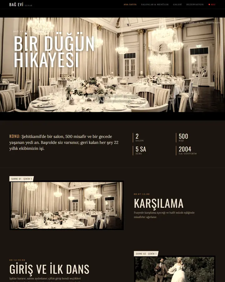 Tema 22 – Düğün Filmi tasarım önizlemesi