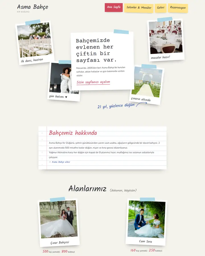 Tema 31 – Anı Albümü tasarım önizlemesi