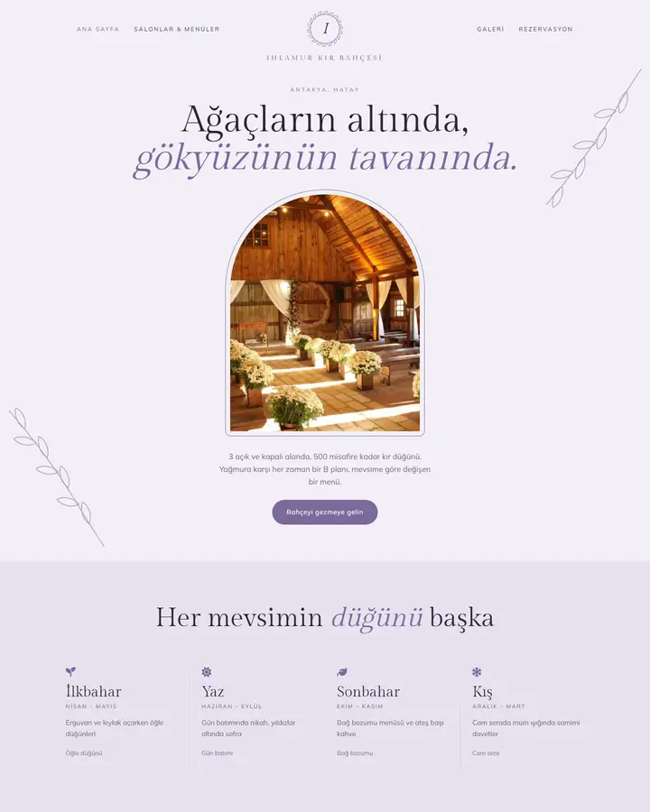 Tema 33 – Botanik Bahçe tasarım önizlemesi