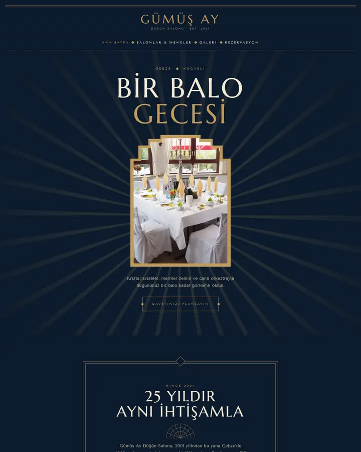Tema 35 – Art Deco Balo tasarım önizlemesi