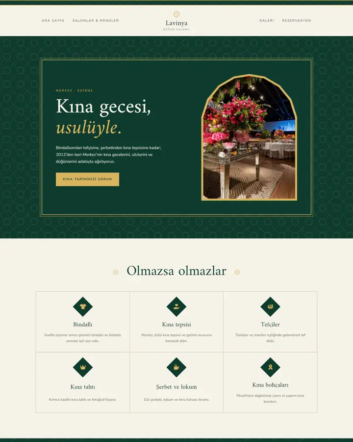 Tema 42 – Kına Gecesi tasarım önizlemesi